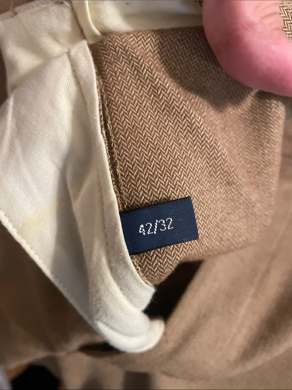 Ralph Lauren Polo Golf Wide Leg Tan Trousers 42x32